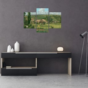 Obraz - Camille Pissarro, Landscape at Les Pâtis, Pontoise, reprodukcia (90x60 cm)