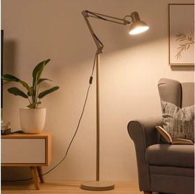 Brilagi - Flexibilná stojacia lampa TASKER 1xE27/60W/230V 184 cm béžová