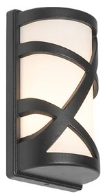Moderná vonkajšia nástenná lampa čierna IP44 - Suzie