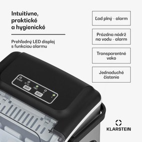 Klarstein Caldwell, výrobník ľadu, 12 kg/24 h, nádrž 1,3 l