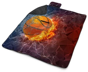 Sablio Plážová deka Basketbalová lopta: 200x140 cm