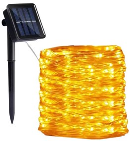 Kobi LED - Solárna reťaz 300xLED/0,12W/1,2V 1xAA 27 m IP44 3000K 800 mAh KB0383
