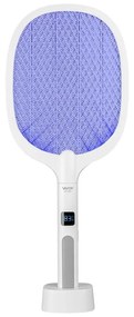 Vayox LED Elektrický lapač hmyzu 2v1 s LCD displejom 1200 mAh/5V biela BX0034
