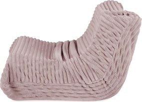 Detské ergonomické kreslo MOONI – svetloružová Lamell, prémiový manšester