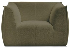 Zelené kreslo z textílie buklé Giorgia – Bobochic Paris