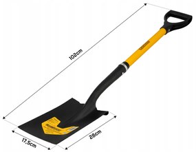 CROWNMAN Rýľ s násadou 105 cm