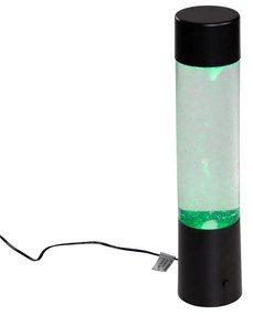 Neon stolná lampa čierna vrátane LED RGB - Hurricane