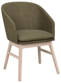 Zelené čalúnené jedálenské kreslá v súprave 2 ks Windham – Rowico