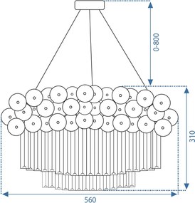 Toolight Rea, Luster APP1473-CP GOLD, OSW-52101