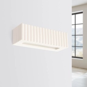 Nástenné svietidlo Rigata, 1x biele keramické tienidlo