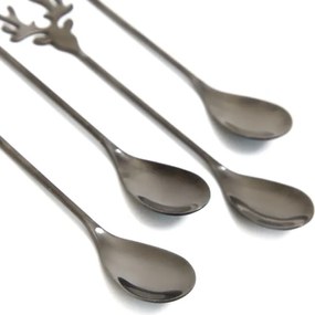 Sada lyžiciek REINDEER čierna 868332 (4 ks)