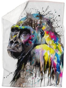 Deka Gorila Art (Rozmer: 200 x 140 cm, Podšitie baránkom: ÁNO)