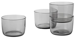 Muuto Poháre Corky Glasses, nízke grey, set 4 ks