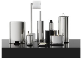 Nášľapný plastový odpadkový kôš v striebornej farbe 5 l Luxe – Joseph Joseph