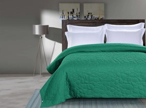 Zelený prehoz na posteľ so vzorom STONE Rozmer: 200 x 220 cm