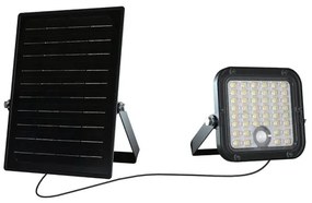 LED stmievateľný solárny reflektor so senzorom LED/10W/3,7V 4000/6000K IP65 + DO