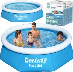 Záhradný bazén Rozperný nafukovací golier 244 Vodný okrúhly Bestway 57448