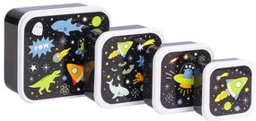 A Little Lovely Company - súprava štyroch desiatových škatuliek - vesmír