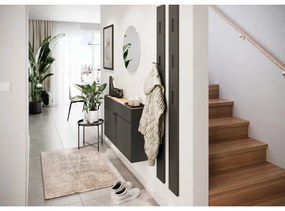 Antracitovosivá/prírodná skrinka na topánky Ameca – Germania