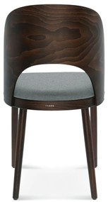 FAMEG Avola - A-1411 - jedálenská stolička Farba dreva: dub štandard, Čalúnenie: koža L1