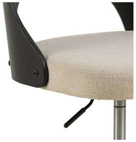 Čierna/béžová kancelárska stolička Lucy – Actona