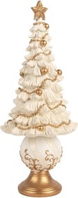 Christmas Decoration Figurine Christmas Tree ? 13x32 Cm White Plastic - ? 13*32 cm