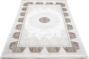 Koberec SAHARA N761A krémovo-hnedý obdĺžnikový – teplo a štýl Rozmer: 140x200 cm