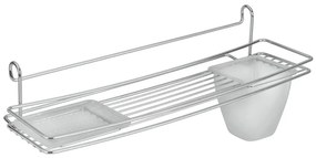 Polička s pohárikom na zubné kefky na dvierka Metaltex