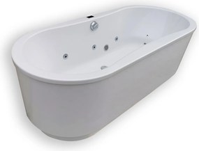 Voľne Stojaca Vaňa S Hydromasážou Jacuzzi 180x80 Oválna Poľsko 3L Záruka