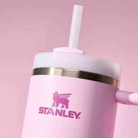 Ružová termoska so slamkou 1,18 l Quencher H2.O FlowState – Stanley