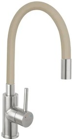 Drezová batéria Novaservis so silikónovým ramienkom béžová-nerez 70710,4BE, 1 ks