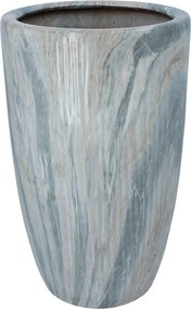 KERAMICKÝ OBAL NA KVETINOVÝ KÔŠ 24 x 24 x 40 CM S EFEKTOM MARMORU *5580
