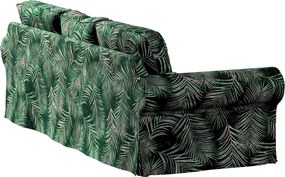 Poťah na sedačku Ektorp (nerozkladá sa, pre 3 osoby) farba produktu zelená látka zamatová, vzorované