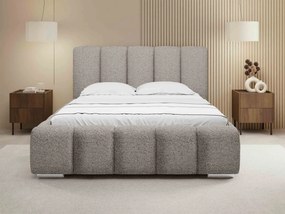 Čalúnená manželská posteľ Lisko Boucle, Rozmer postele: 180x200, Farby: Abriamo 07
