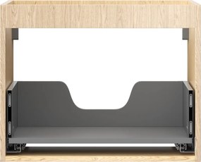 Mexen Box-A, závesná skrinka 60 cm, 1 zásuvka, dub, 91AX0-0600-470-1-81