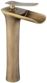 Umývadlová batéria vysoká REA Laguna antique brúsené zlato