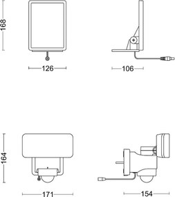 Philips - LED Solárne nástenné svietidlo so senzorom TYLUS LED/6W/3,7V 5000K IP44