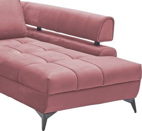 Rohová sedacia súprava Paris, staroružová látka, pravý roh