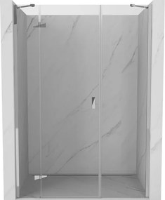 Mexen Mist-H, 1-krídlové sprchové dvere ľavé 160 cm, číre sklo, chrómový profil, 8A5-160-001-01-00-L