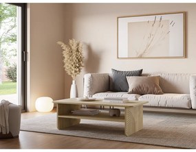 Konferenčný stolík s doskou v dubovom dekore v prírodnej farbe 60x110 cm Daira – Marckeric