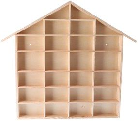 ČistéDrevo Drevená polica na autíčka