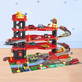 Hračkárska požiarna stanica s garážou