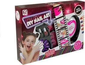LEAN Toys Detská sada na maľovanie nechtov + lampa