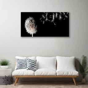 Obraz Canvas Púpava kvet kvapky 125x50 cm