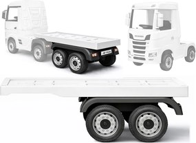 LEAN CARS Batériový príves HL358 Mercedes Scania Actros biely