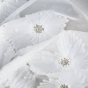 ZÁCLONA NA KRÚŽKOCH EVA MINGE JASMIN 140X250 CM VZOROVANÁ