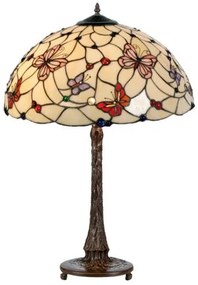 Lampa do spálne Tiffany kolekcia MOTÝLE alloy Ø50*72