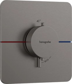 Hansgrohe ShowerSelect Comfort Q, termostat pod omietku, kartáčovaný čierny chróm, HAN-15588340