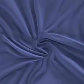 Kvalitex Saténové prestieradlo s gumou tmavomodrá, 180 x 200 cm