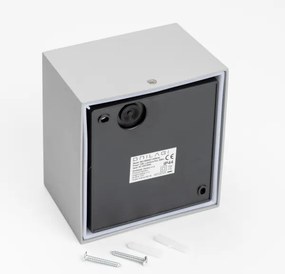 Brilagi - LED Vonkajšie nástenné svietidlo TERNI LED/12W/230V šedá IP44